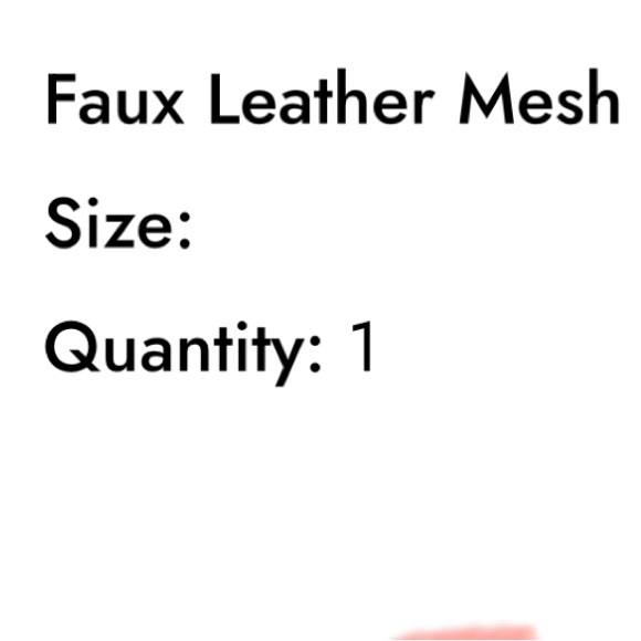 Black Faux leather mesh long sleeve top women - Picture 4 of 4